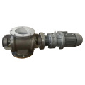 Material discharge device rotary airlock valve